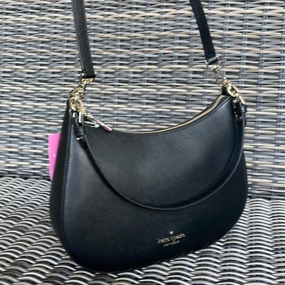 kate spade Handbags - Kate Spade Staci Saffiano Leather Shoulder Bag Black